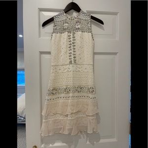 Parker Ivory/White Dress size XS
